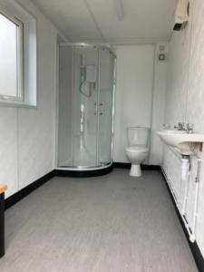 welfare cabin toilet and shower facilities